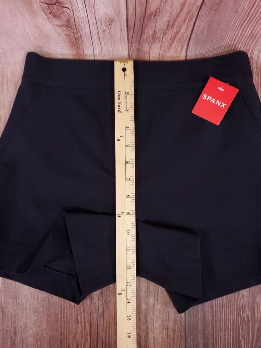*READ* NWT Spanx Womens Size XS Polished 4" Shorts Pull On Navy Blue 20368R - Picture 15 of 16